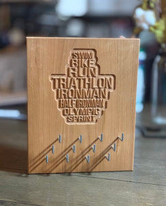 Triathlon Medal Hanger - 8x10
